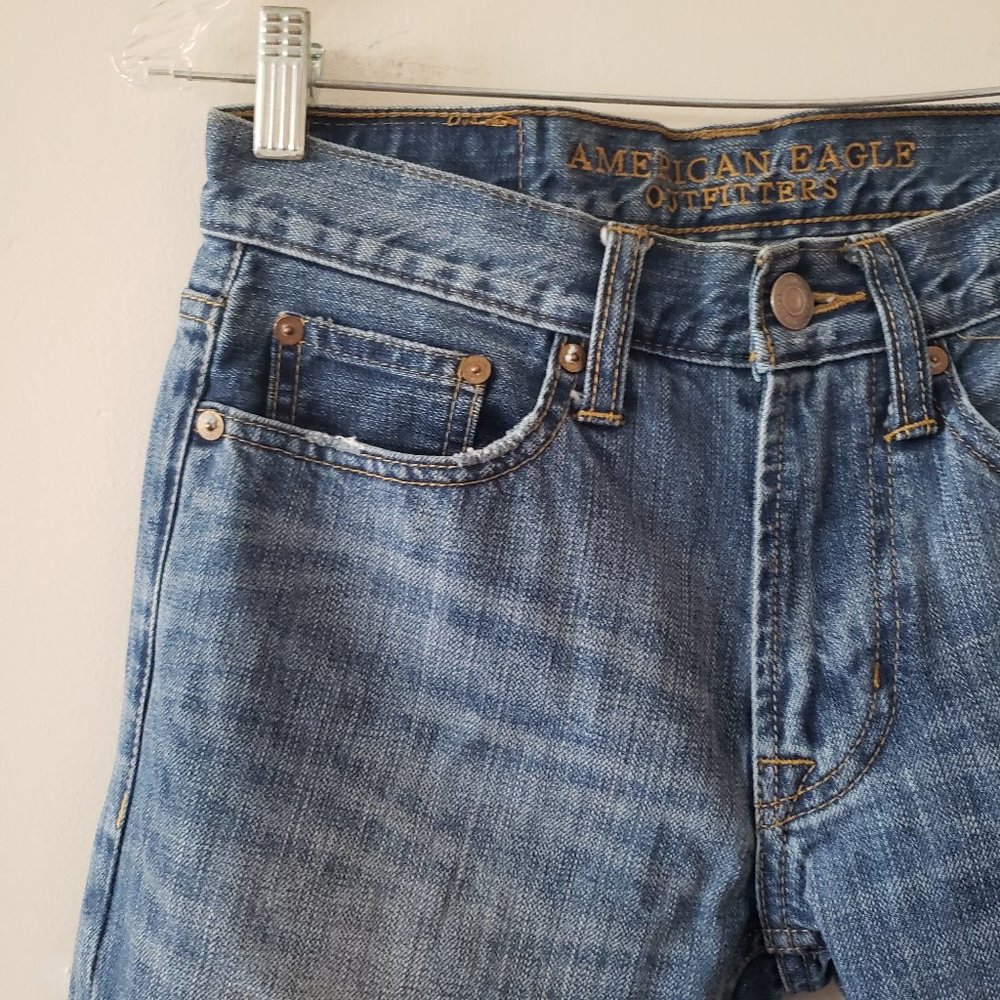 American Eagle Slim Straight Medium Jeans 26x28 - Picture 2 of 7